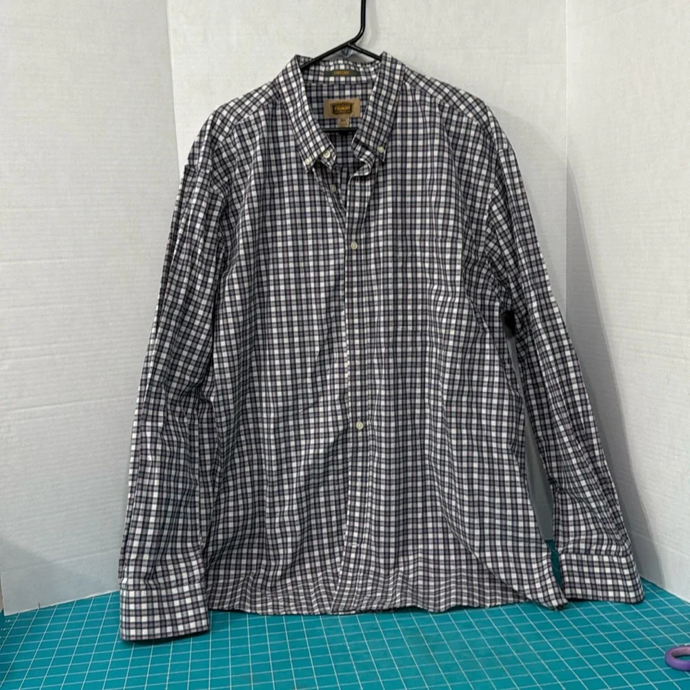 The Foundry Supply Co Men's Big & Tall Long-Sleeve Button-Down Shirt, Size 2XL